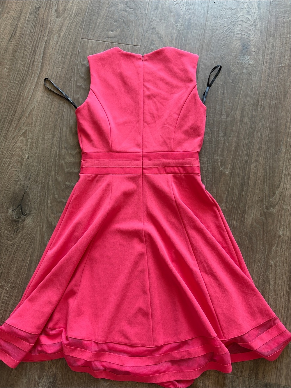 Calvin Klein Girls' Hot Pink Sleeveless Fit-and-Flare Dress - Picture 2 of 2